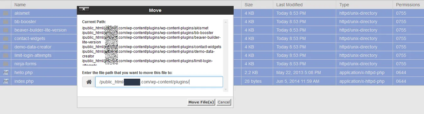 Move Plugin Files