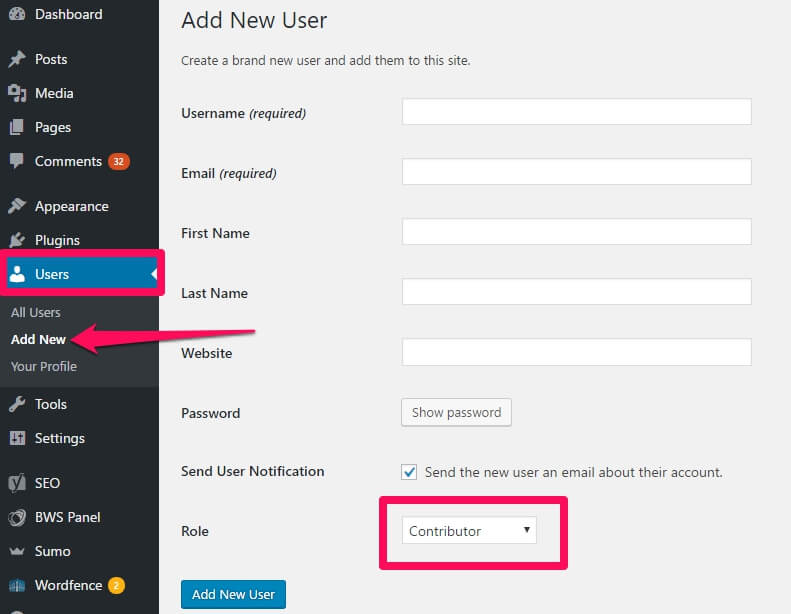 Add New User